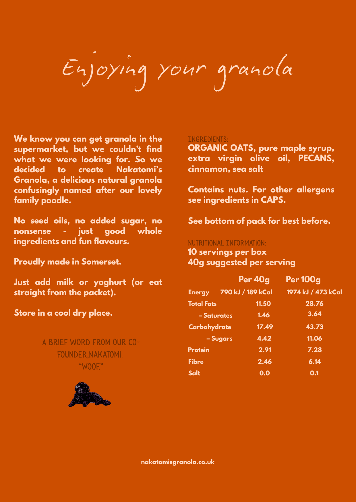 Maple & Pecan Granola