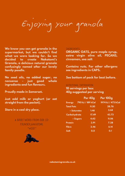 Maple & Pecan Granola